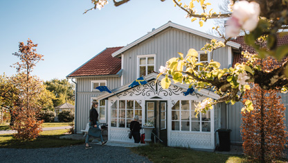 Smedtorps B&B i bild framför huset